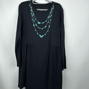 Double D Ranch Turquoise Beaded Mini Dress